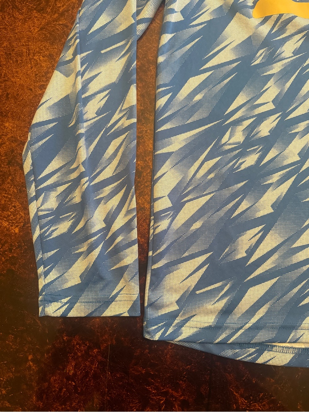 adidas UCLA Long-Sleeve Rash Guard - Blue/Gold Script - Picture 2 of 6